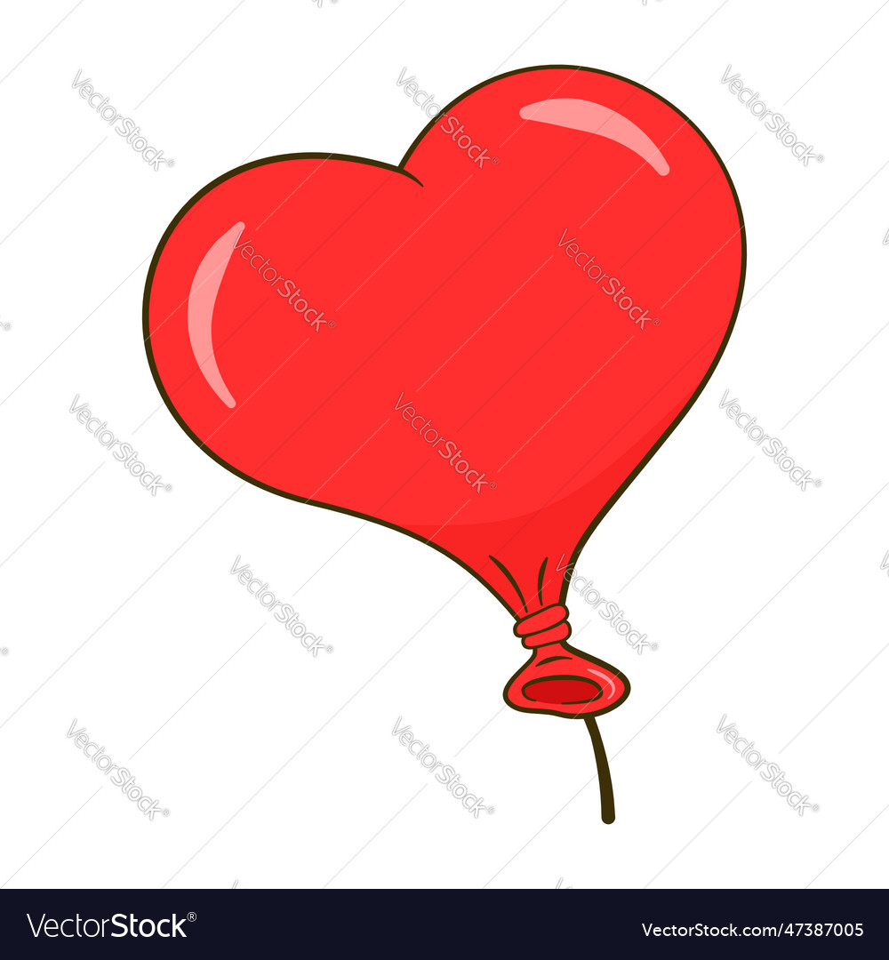 Red heart-shaped balloon