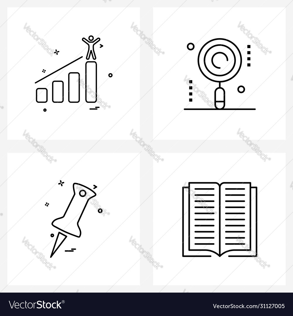 Set 4 ui icons and symbols for graph pin