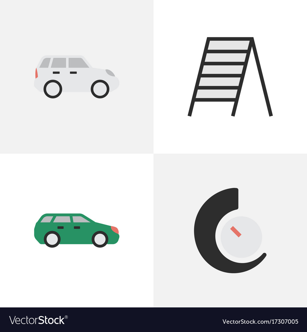 Set of simple traffic icons