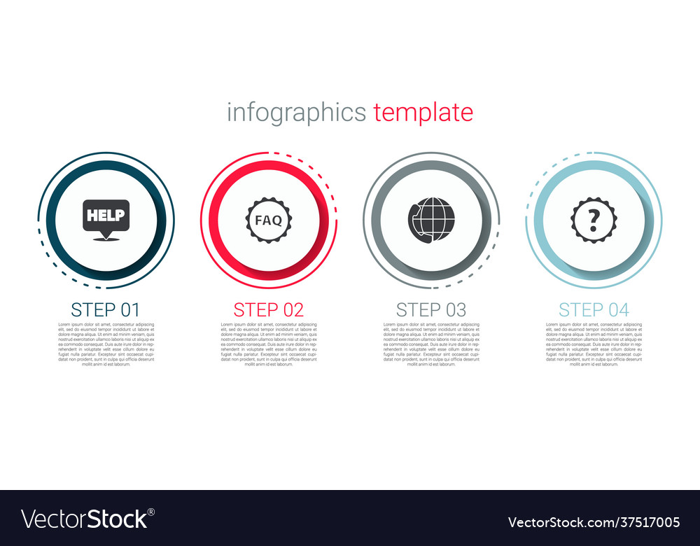 Set speech bubble with text help label faq Vector Image Set speech bubble with text help label faq