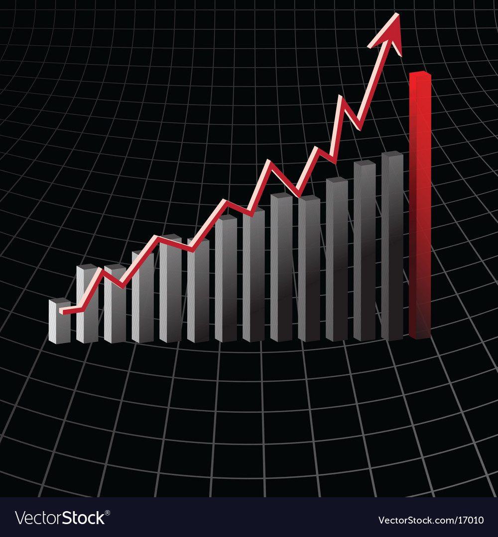 bar graph design royalty free vector image vectorstock