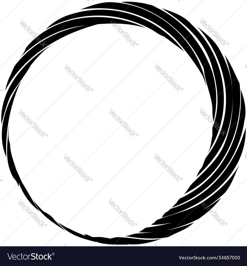 Circular spiral swirl twirl design element Vector Image Circular spiral swirl twirl design element