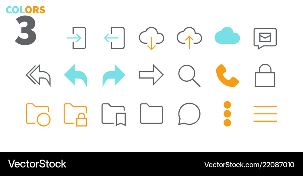 Email ui pixel perfect well-crafted thin Vector Image
