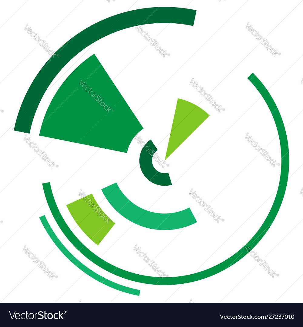 Geometric circle sci-fi high-tech ui circular Vector Image Geometric circle sci-fi high-tech ui circular