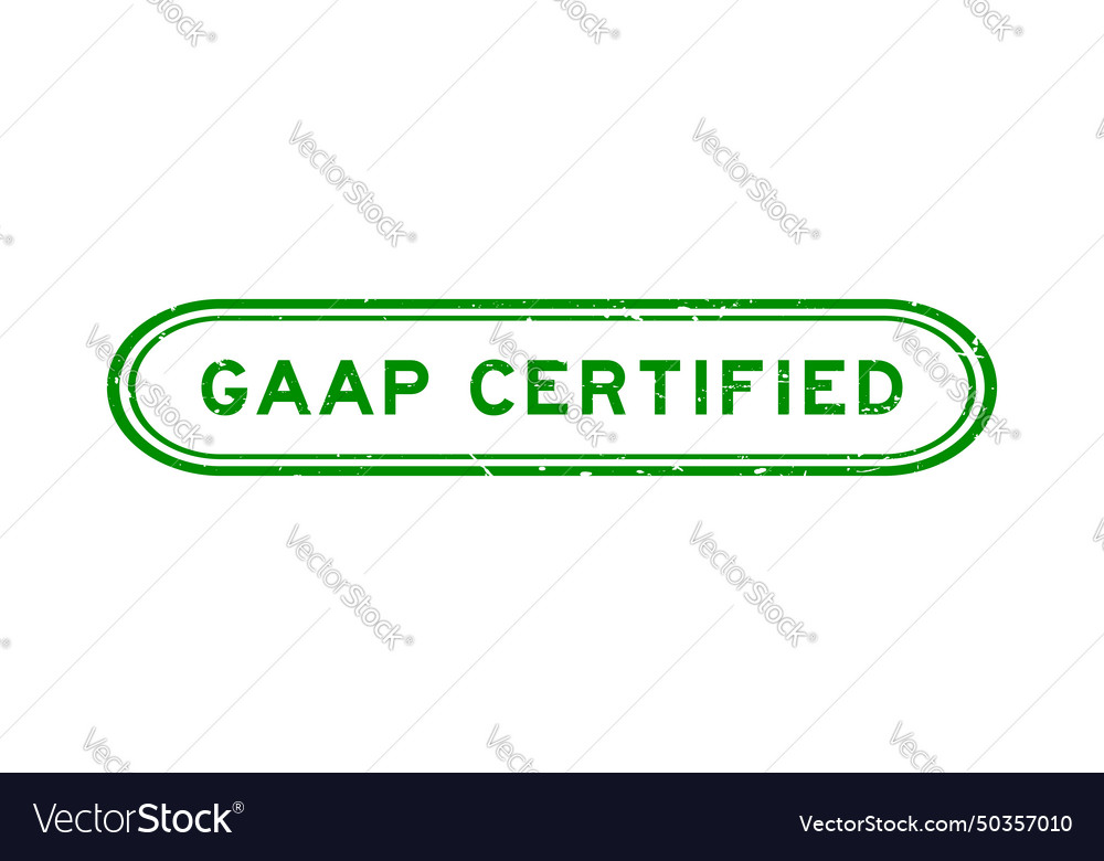 Grunge green gaap abbreviation of generally