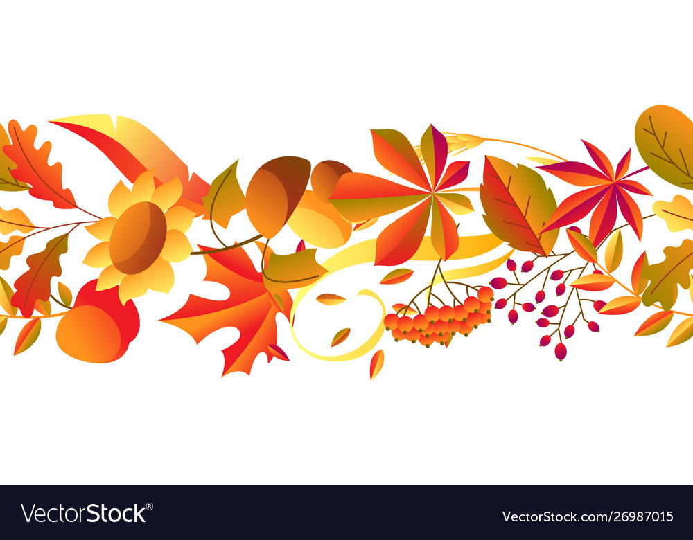 Autumn Leaf and Berry Pattern