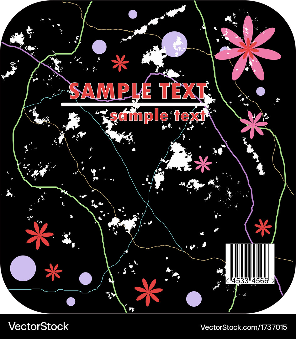Background and barcode Royalty Free Vector Image