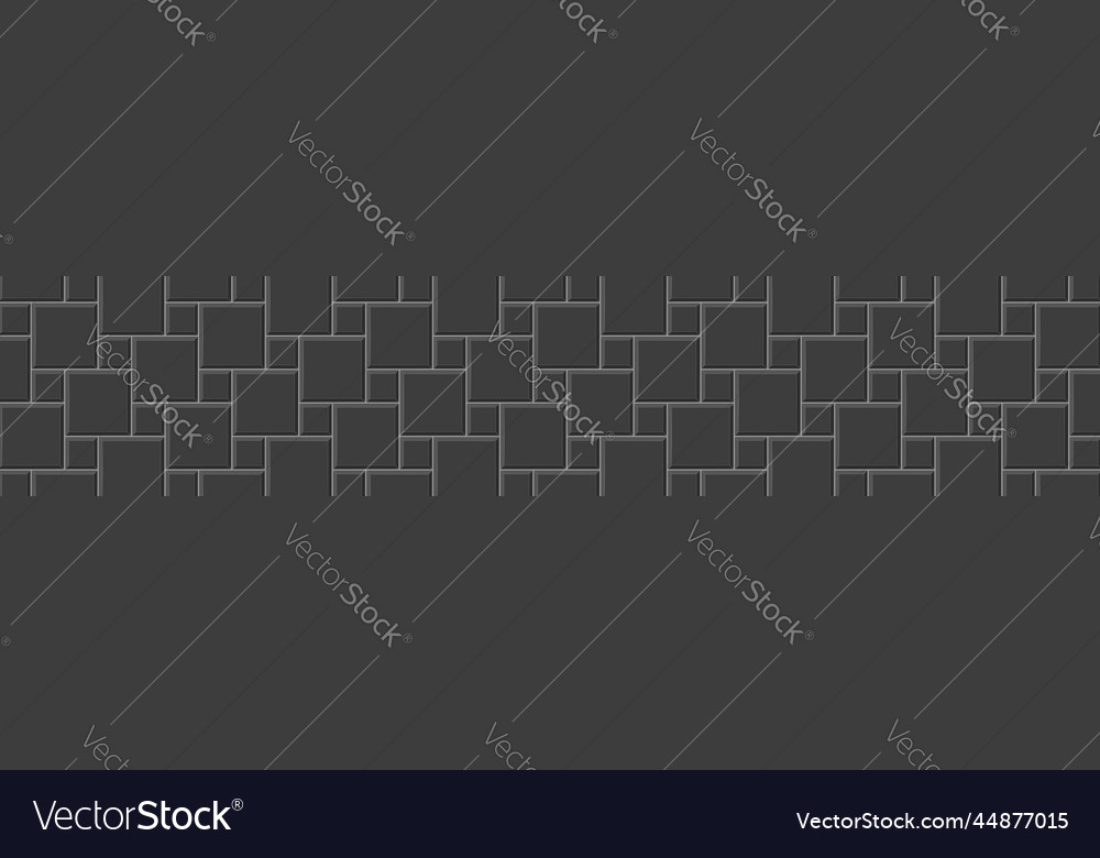 Black tile hopscotch layout stone or ceramic vector image Black tile hopscotch layout stone or ceramic