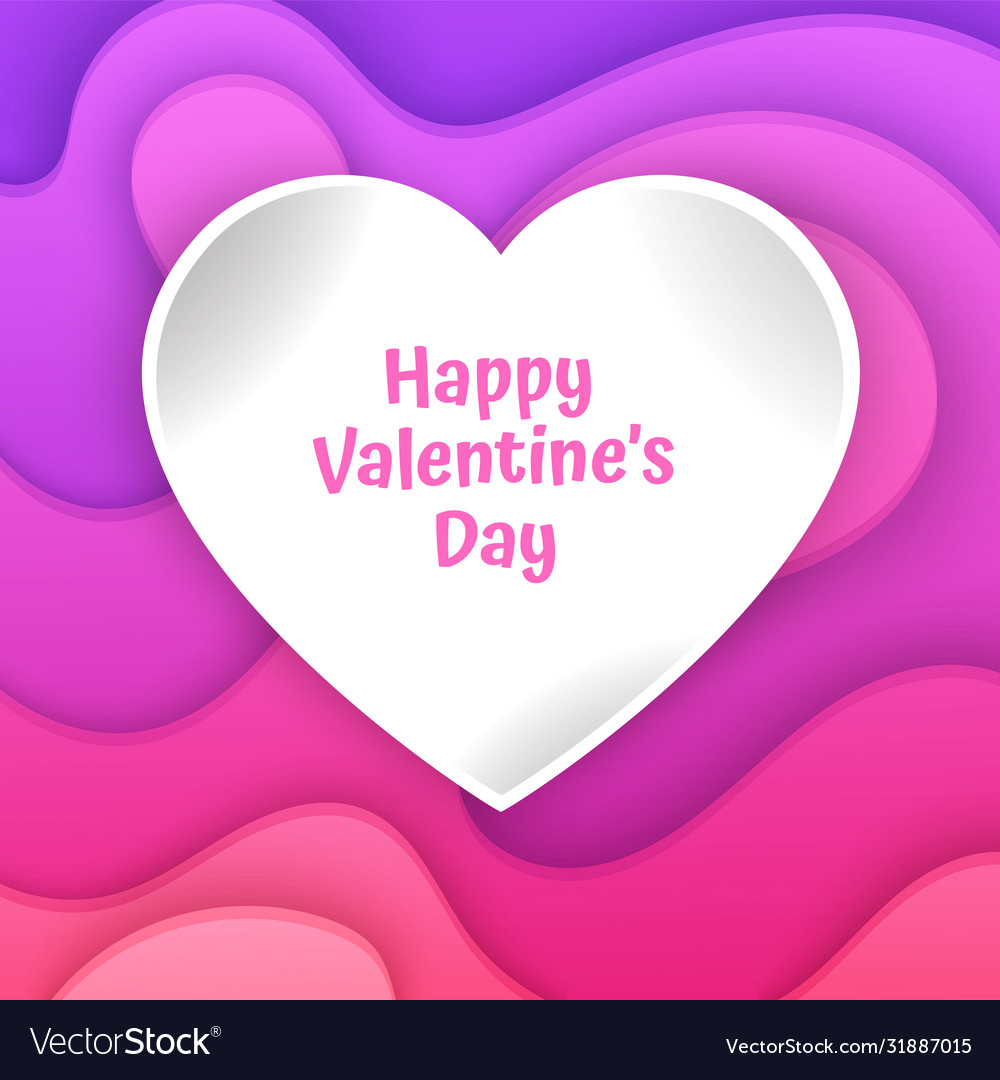 Happy valentines day card with background