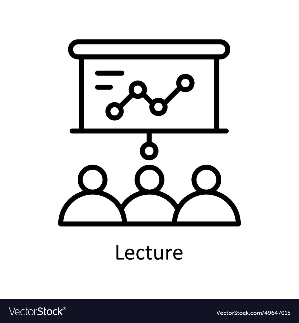 Lecture outline icon design
