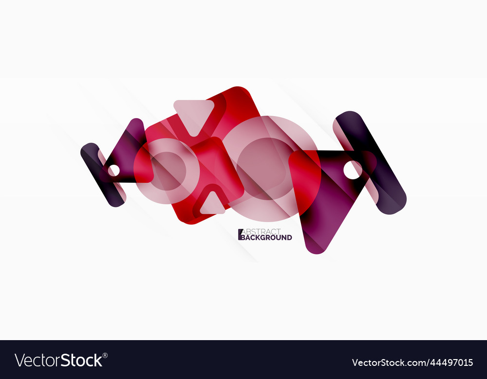 Line triangle square and circle primitive Vector Image Line triangle square and circle primitive