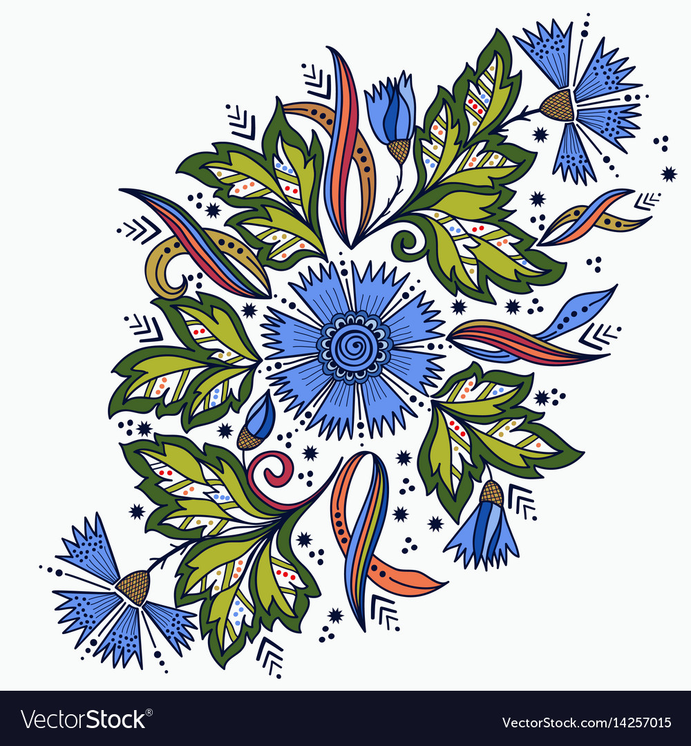 Mehndi ornament traditional Royalty Free Vector Image