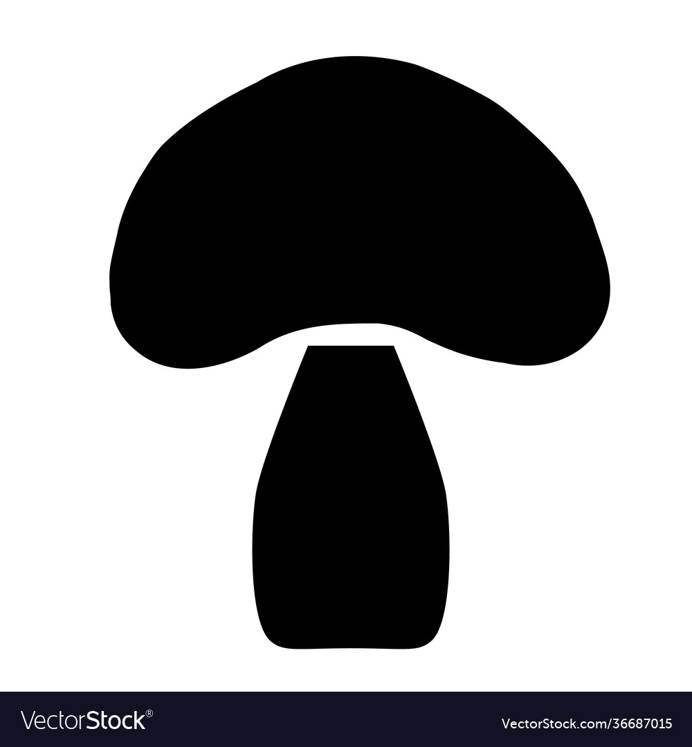 Mushroom icon on white background flat style