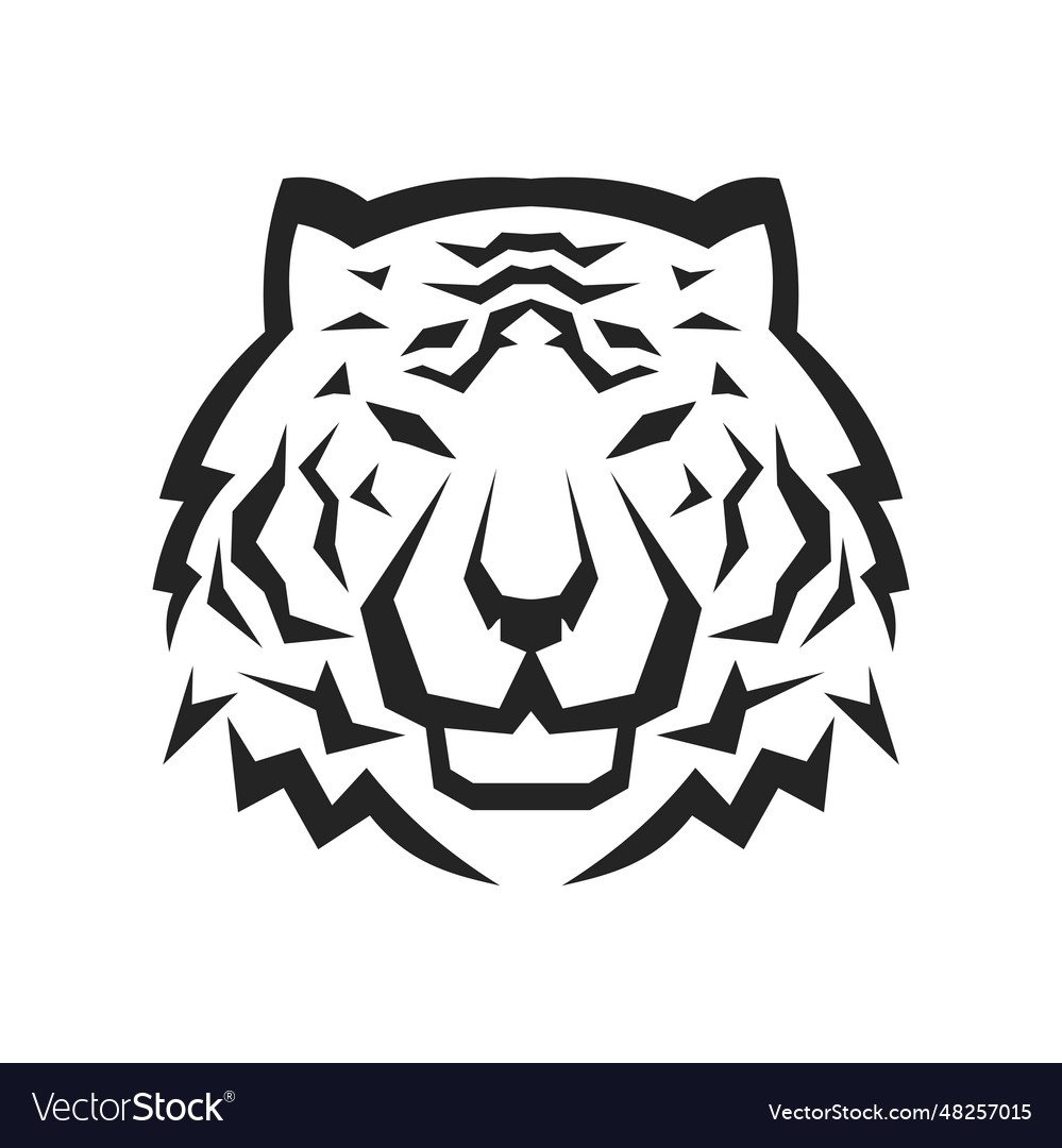 Tiger logo template isolated brand identity icon