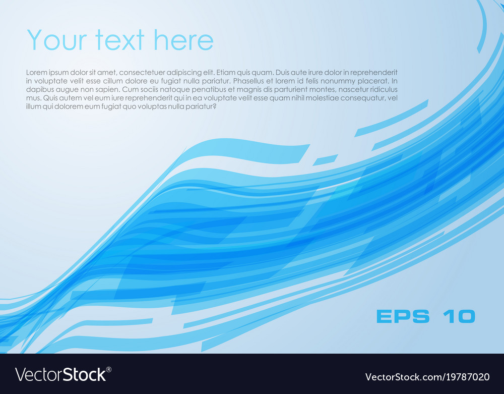 Abstract wave rectangle background in blue color