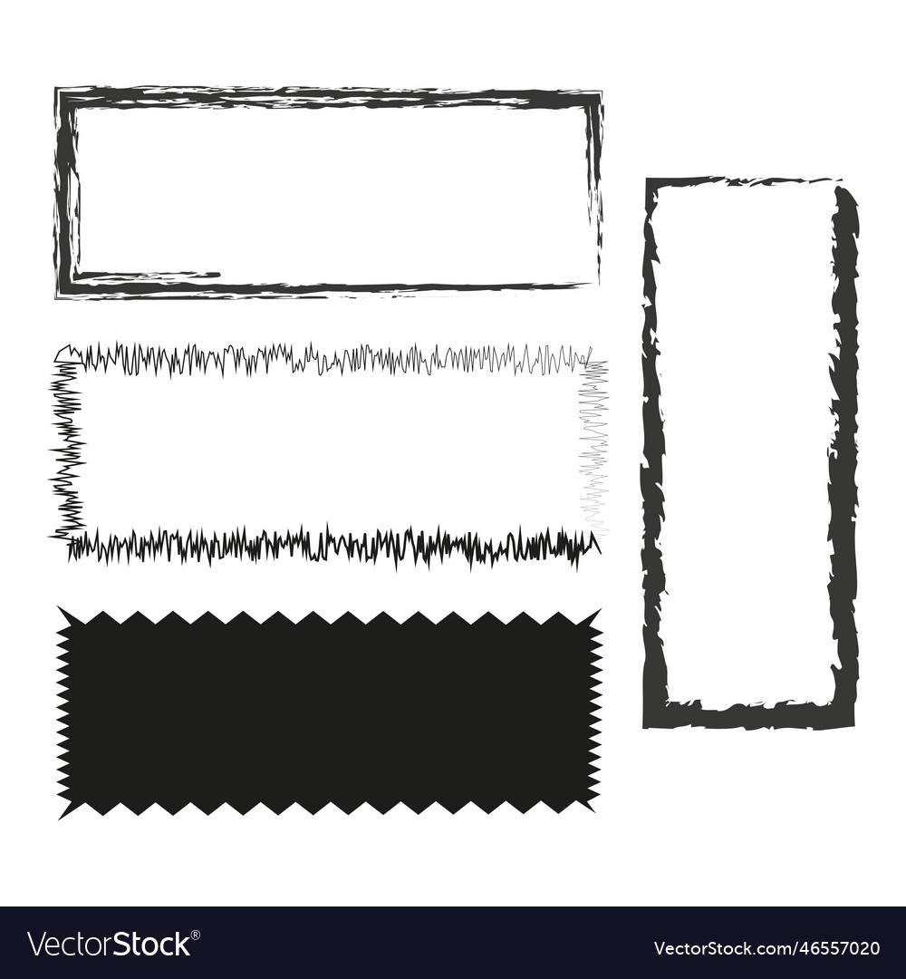 Black brush rectangles