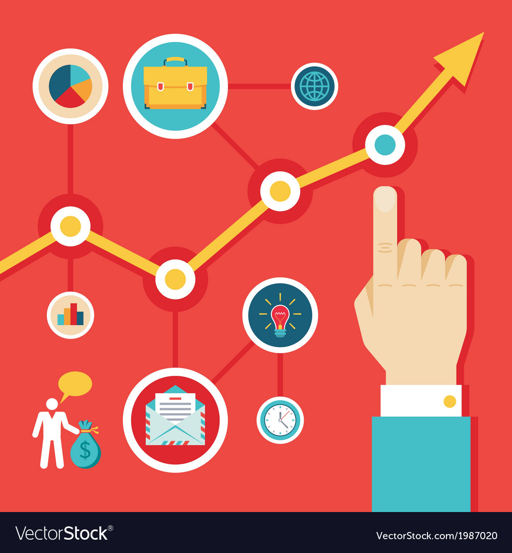 Konzept der Infografik zur Präsentation