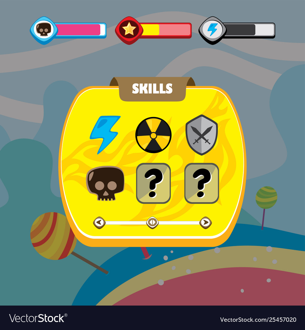 Game ui menu application mobile app