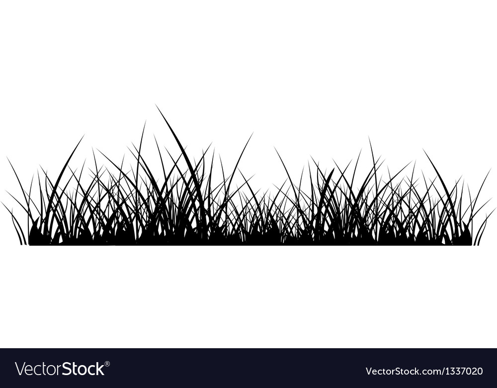 grass silhouette vector