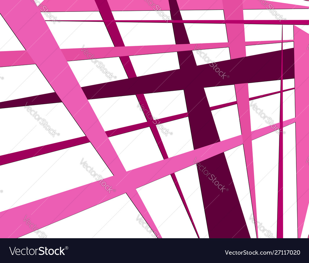Grid mesh with dynamic lines intersecting stripes vector image Grid mesh with dynamic lines intersecting stripes
