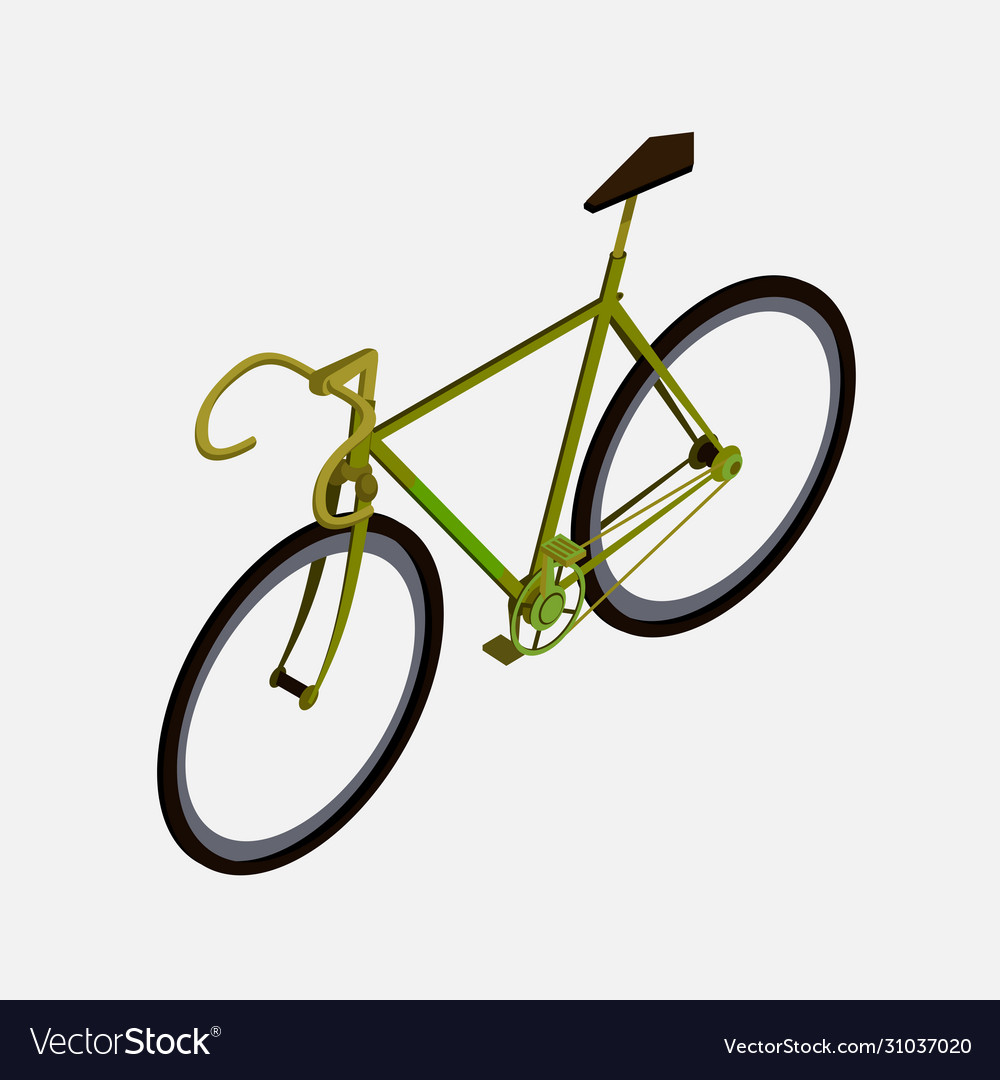 Isometric bicycle isolated