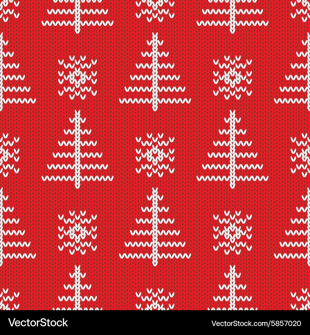 Knitted seamless pattern background Royalty Free Vector