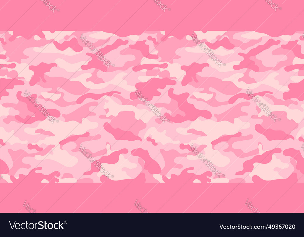 Pink Camouflage Military Pattern Royalty Free Vector Image