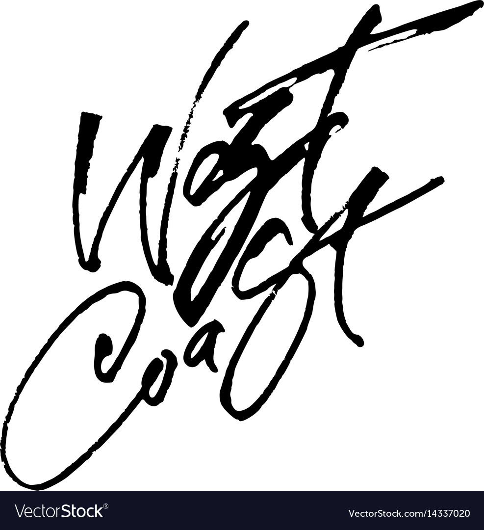 West Coast Calligraphy Script