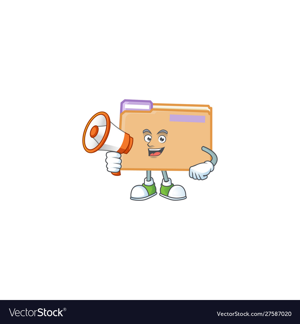 With megaphone folder for saving a file document