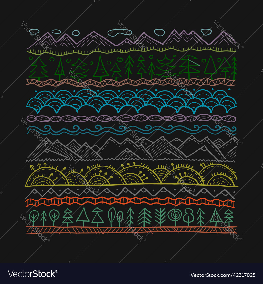 Abstract nature pattern frame for your design