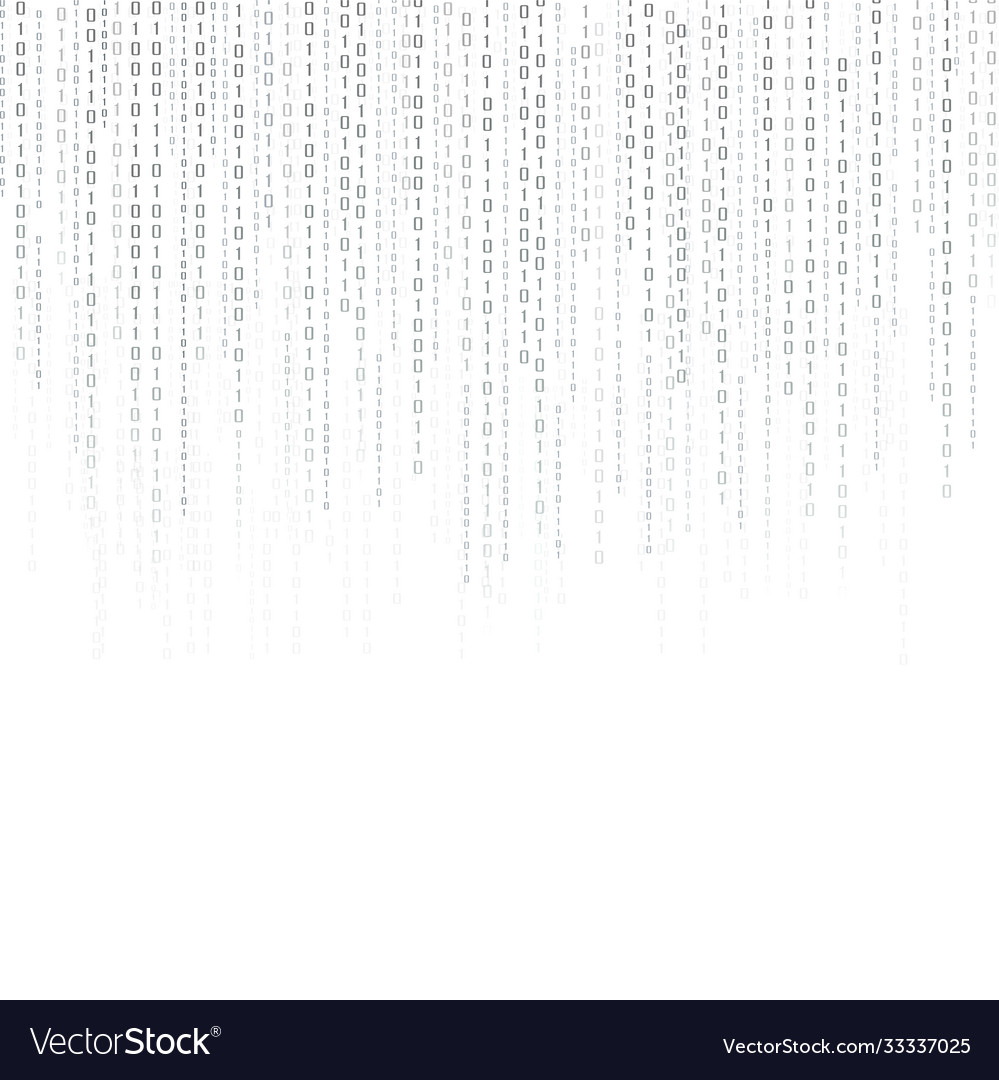 Abstract technology background binary data vector image Abstract technology background binary data