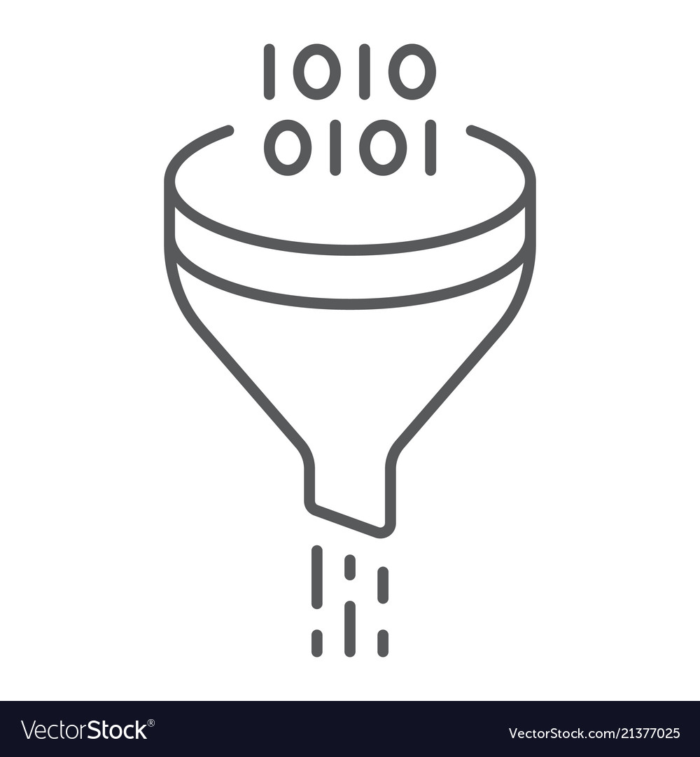 Data Filter Icon - Funnel Shape