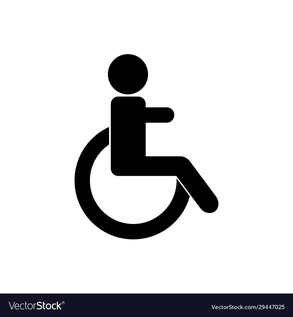 Disabled icon gender Royalty Free Vector Image