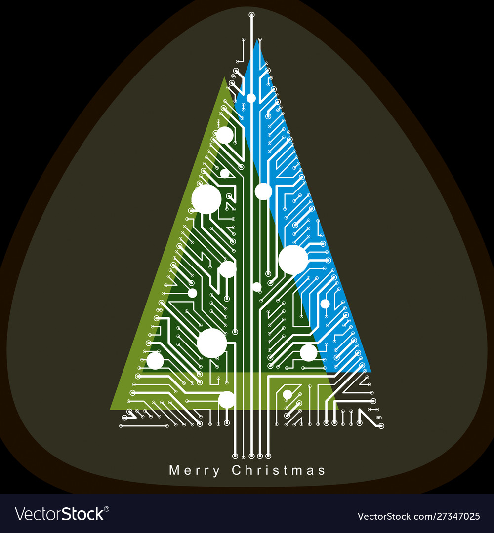 новогодние арт объекты. елка в футуризме вектор. елка архитектора. новогодний фон. елка в стиле авангард.