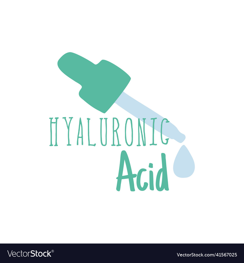 Hyaluronic acid ingredient label for cosmetic