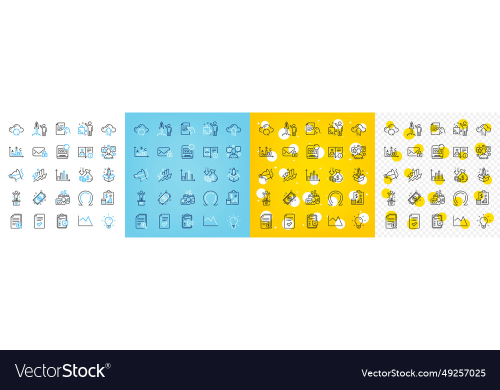 Icons-Set von Cloud-Upload-Finanzierung