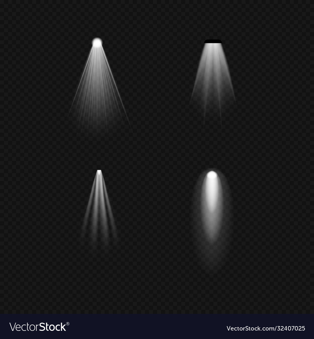 Light sources lighting incandescent lamps halogen Vector Image