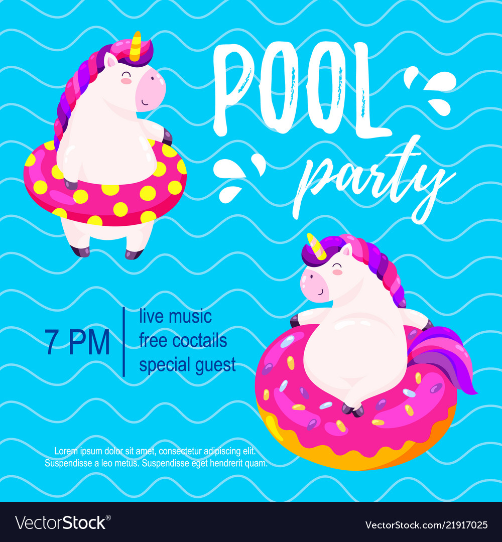 pool-party-invitation-template-background-for-vector-image