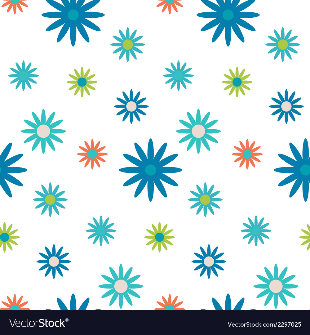 Seamless pattern - simple flower background