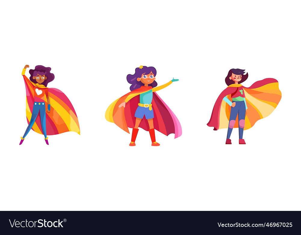 Set Of Afro American Woman Royalty Free Vector Image