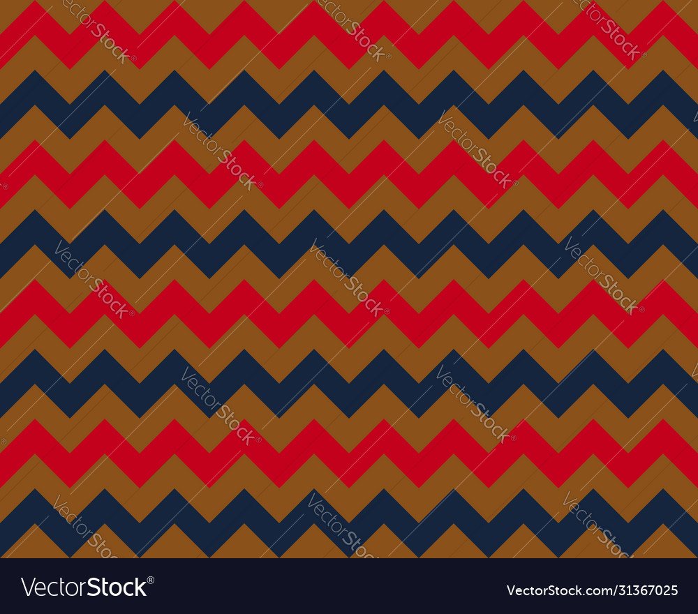 Zigzag pattern seamless zig zag background color Vector Image Zigzag pattern seamless zig zag background color