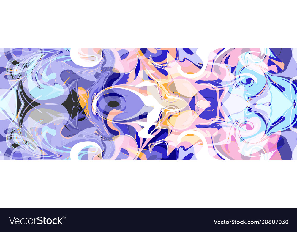 Abstract color pattern in style fluid art vector image Abstract color pattern in style fluid art