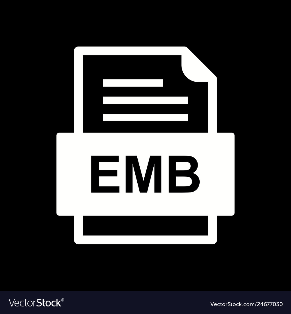 Emb file document icon
