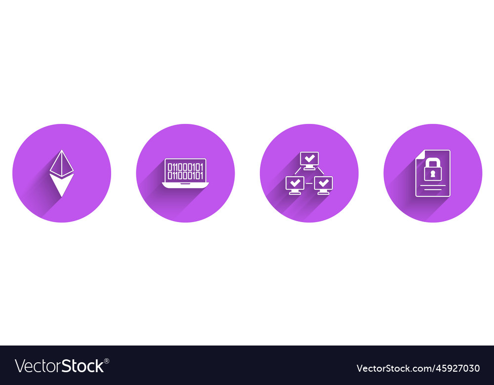 Set ethereum eth binary code nft blockchain