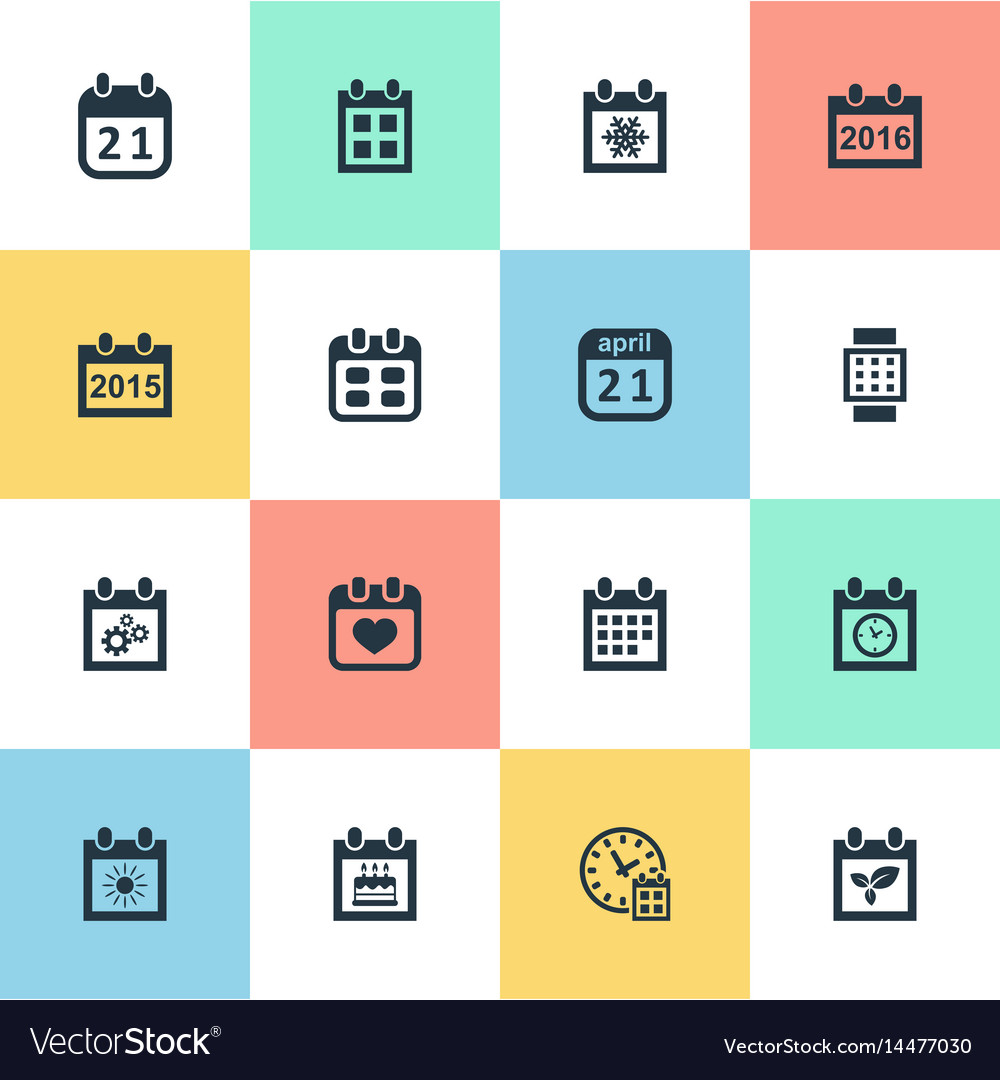 Set of simple plan icons