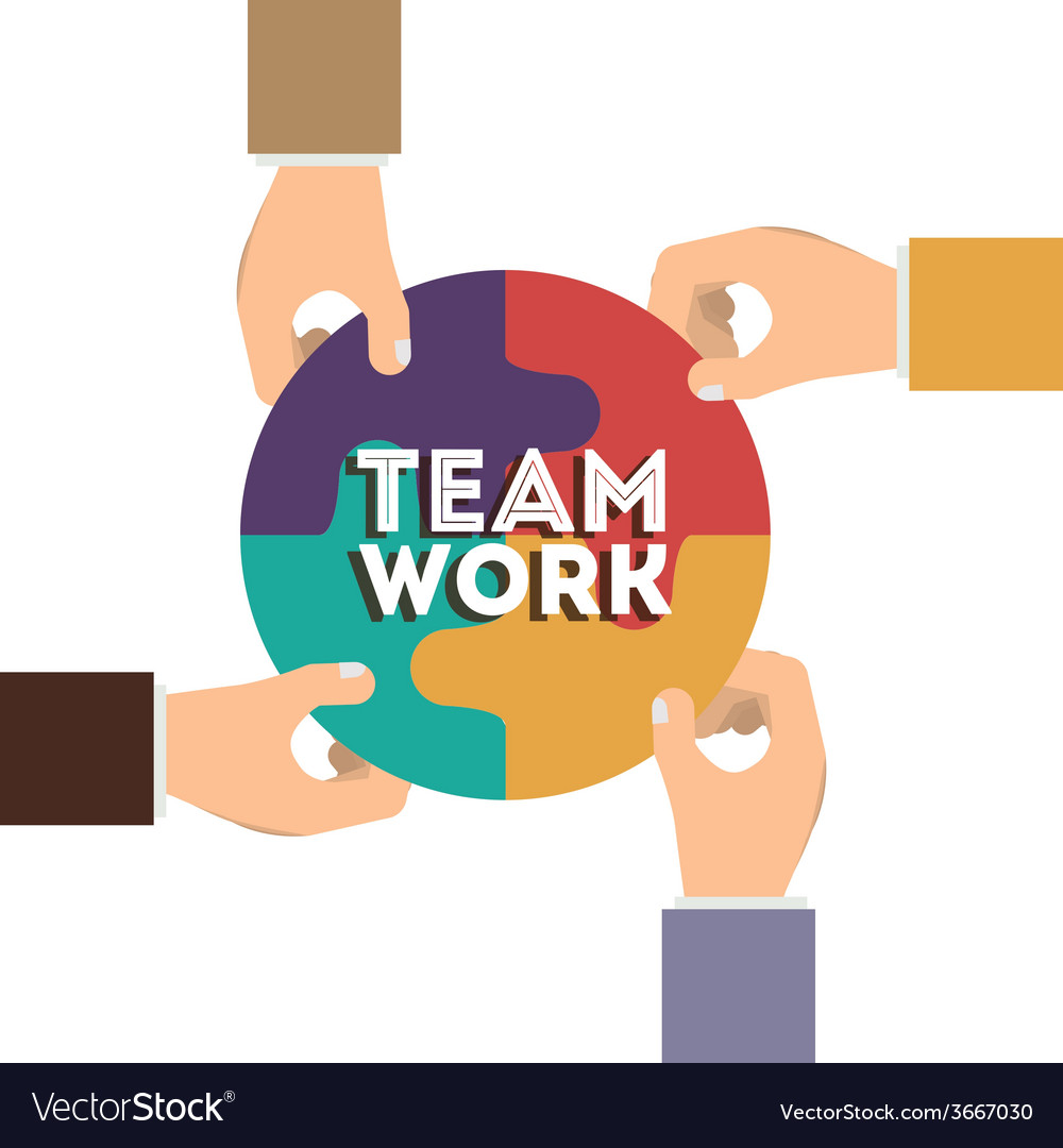 Teamwork design Royalty Free Vector Image - VectorStock