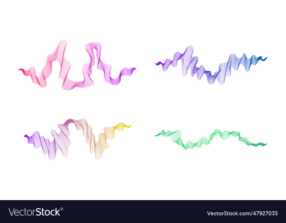 Abstract backdrop with wave gradient lines