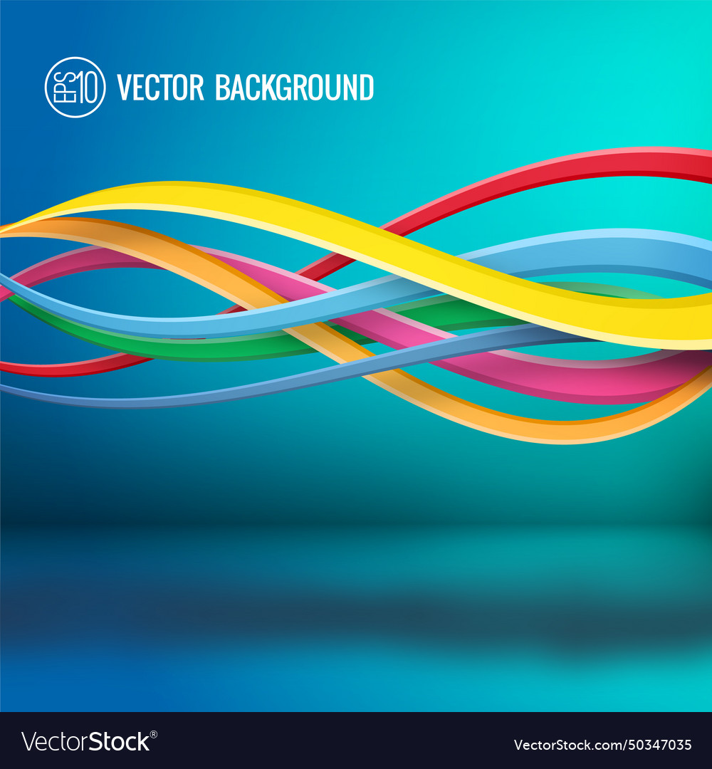 Abstract bright dynamic template Vector Image Abstract bright dynamic template