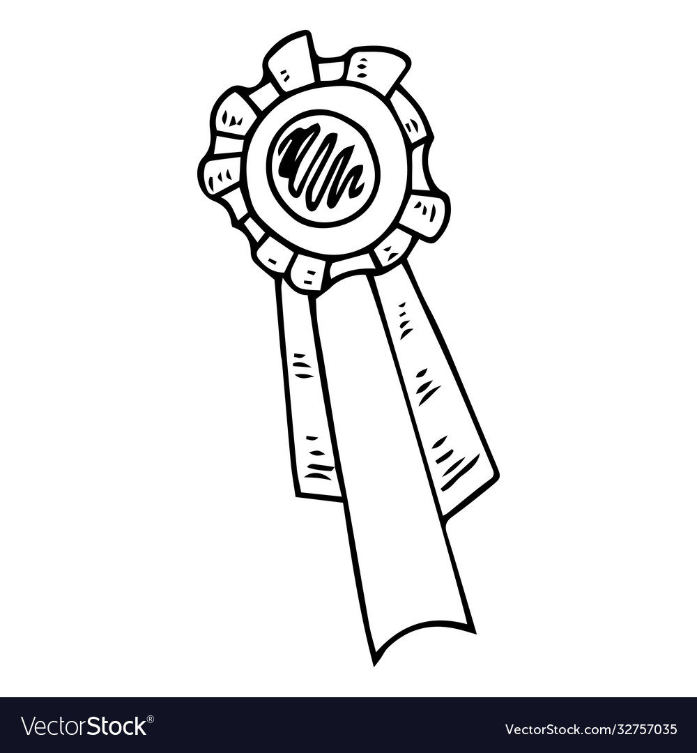 Abstraktion Medaille Belohnung Hand gezogen Cartoon vector image Abstraktion Medaille Belohnung Hand gezogen Cartoon