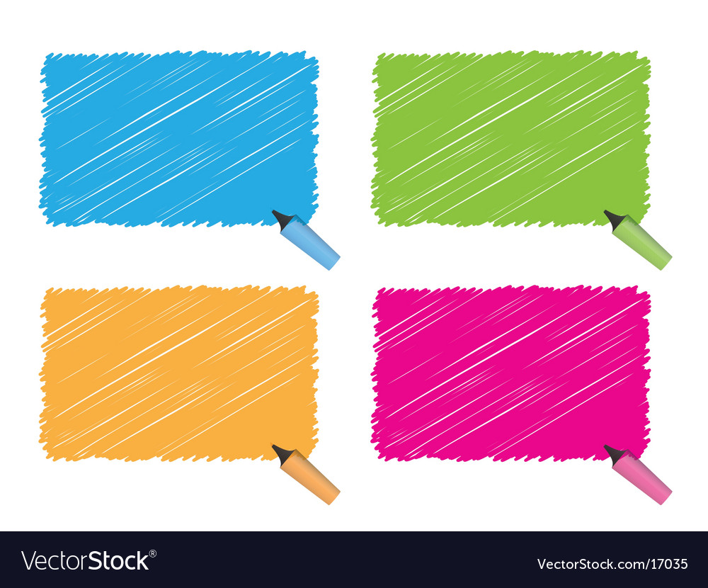 Colorful Text Page with Scribbles